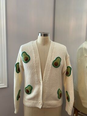 dreamers Avocado cardigan ladies size XS but